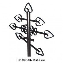 Крест металлический 003